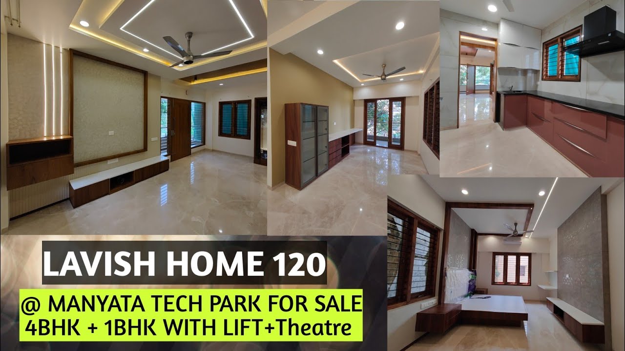 Lavish Home 120 | 4BHK + Theater +1BHK Sale in North Bengaluru Manyata Tech Park