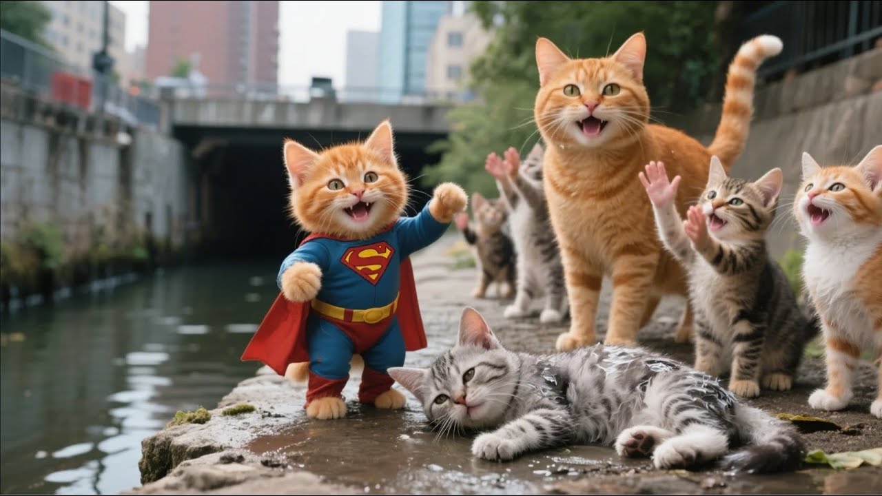 Ginger Kitten Dreams of Being Superman, And Stuns Everyone with a Real Rescue 🐱❤️