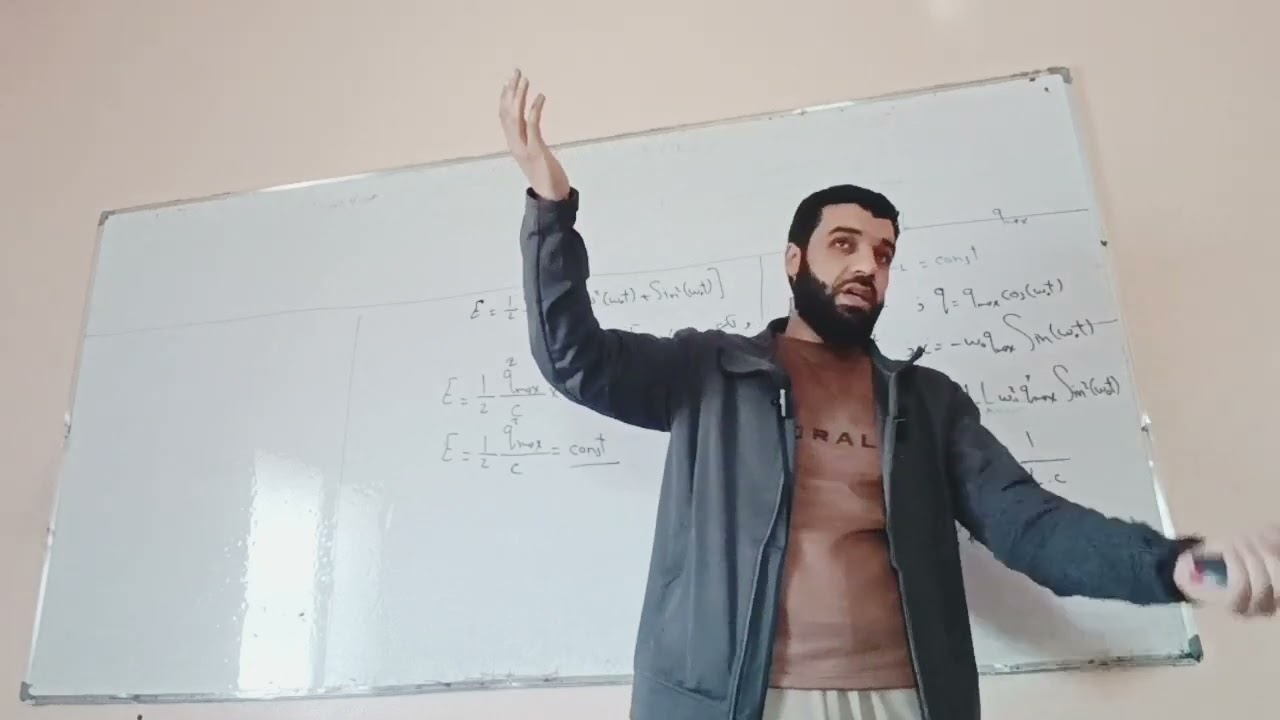 الدارات المهتزة استنتاج علاقة الطاقة الكلية 