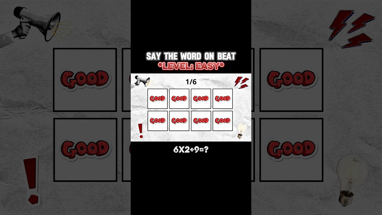 Say The Word On Beat Challenge (Level: Very Easy)