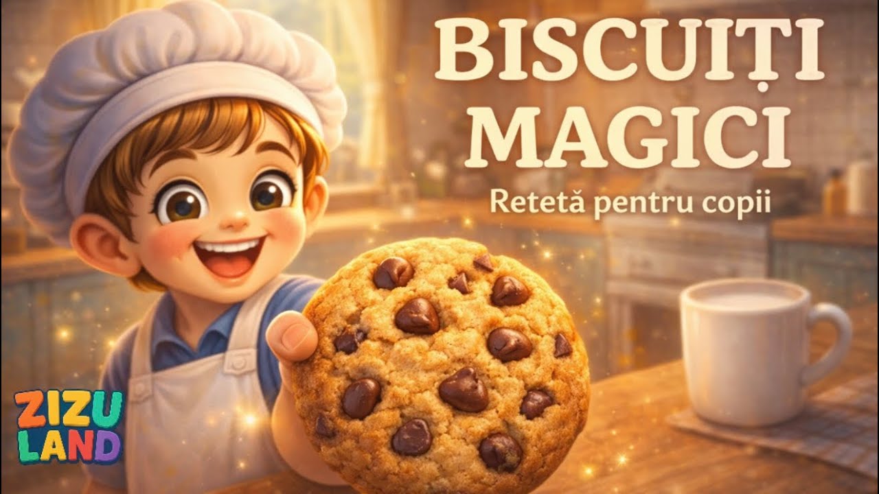 Biscuiți Magici cu Ciocolată 🍪 Rețetă pentru Copii | Cântecele pentru Copii | Bucătăria lui ZizuLand