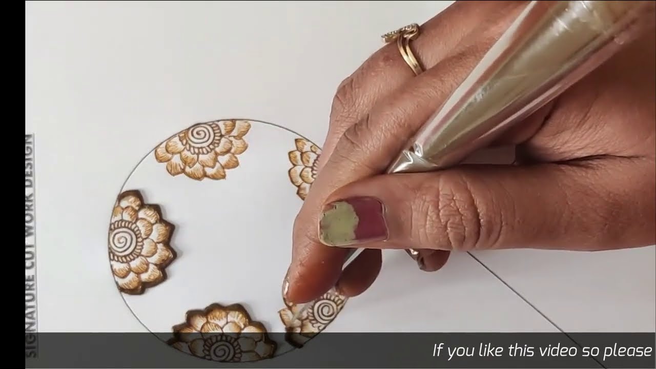 Instagram Live Session | Day - 3 |Beautiful Cut work l Monika Mehndi Art