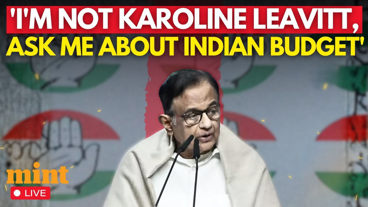 LIVE: ''I'm not Karoline Leavitt...': P Chidambaram Shuts Reporter At Post Budget Press Conference