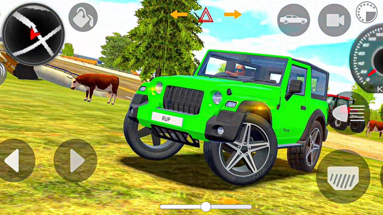 Modified Mahindra Thar😈Games:Indian Green Thar (Gadi Wala Games) Car Game Android Game #2025 #prt45