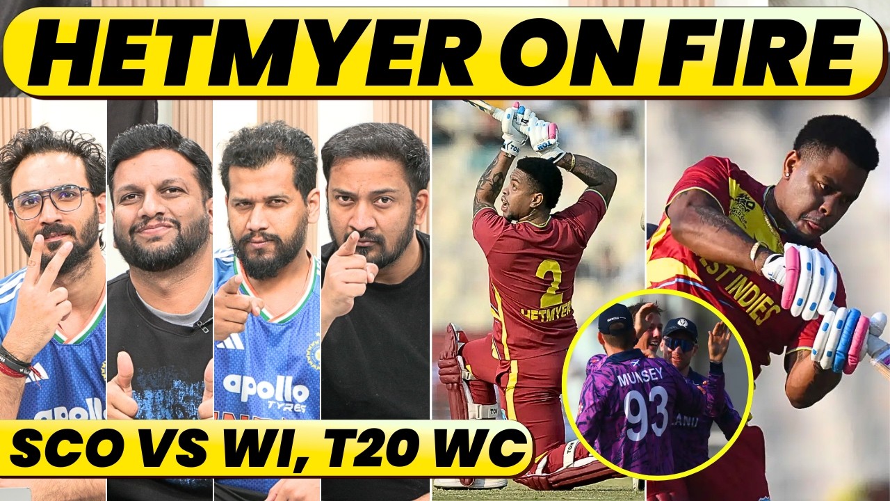 🔴West Indies Se KHAULA Sirf Hetmyer Ka Blood… …Scotland NERVOUS?