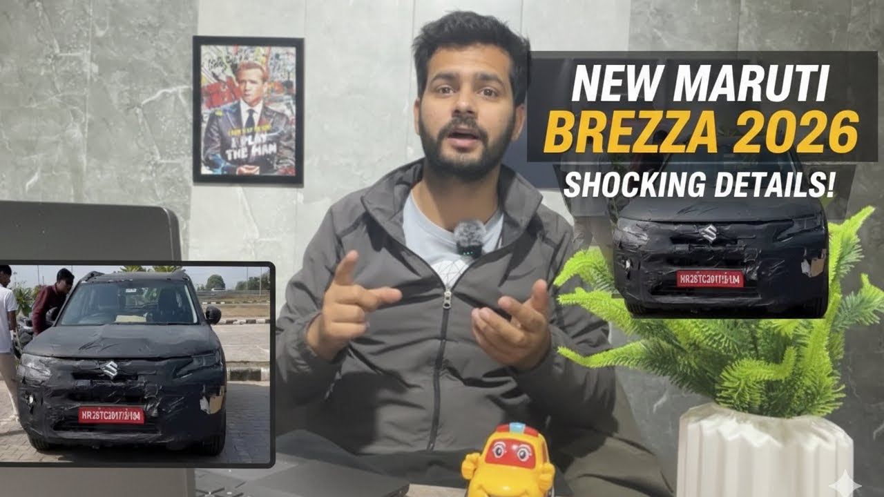 2026 Maruti Suzuki Brezza Facelift First Look 🔥 Big Design & Interior Update!