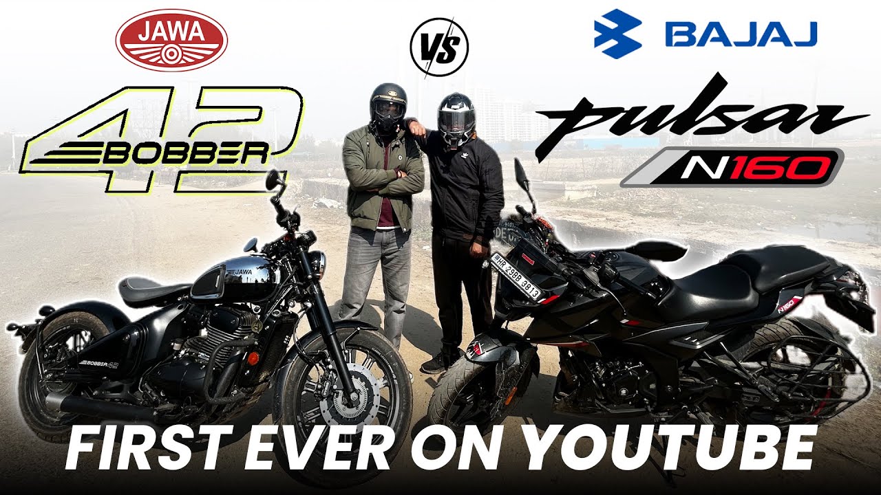 First Ever On Youtube : Jawa Bobber 42 vs Pulsar N160 | Drag Race