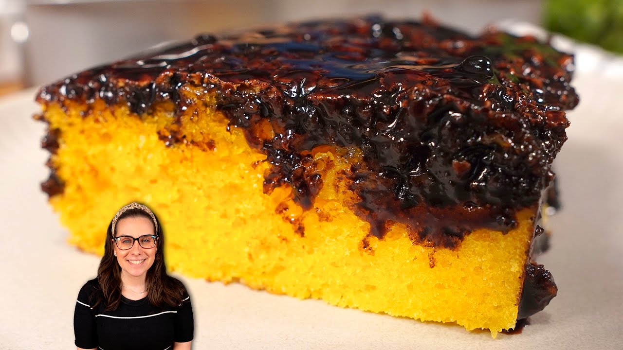 SEM FARINHA BOLO DE CENOURA FOFINHO E SEM LEITE, FÁCIL DE FAZER!