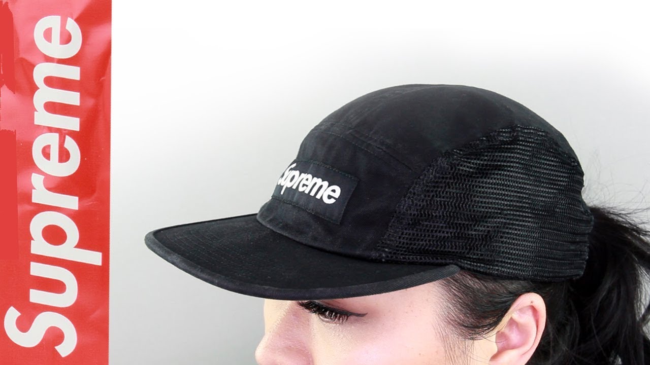Supreme SS18 Mesh Side Panel Camp Cap