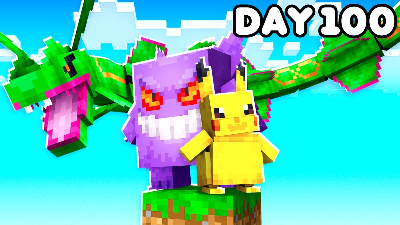 I Spent 100 Days in Cobblemon on One Block