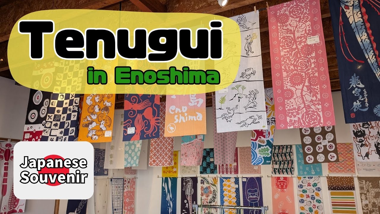 Tenugui Gallery in Enoshima!  #japaneseculture #japanesepodcast