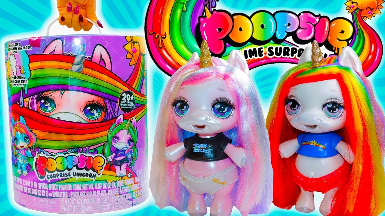 НОВАЯ ЕДИНОРОЖКА + СЛАЙМ! LITTLE BABY UNICORN SURPRISE POOPSIE with SLIME Распаковка СЮРПРИЗ #ПОНИ