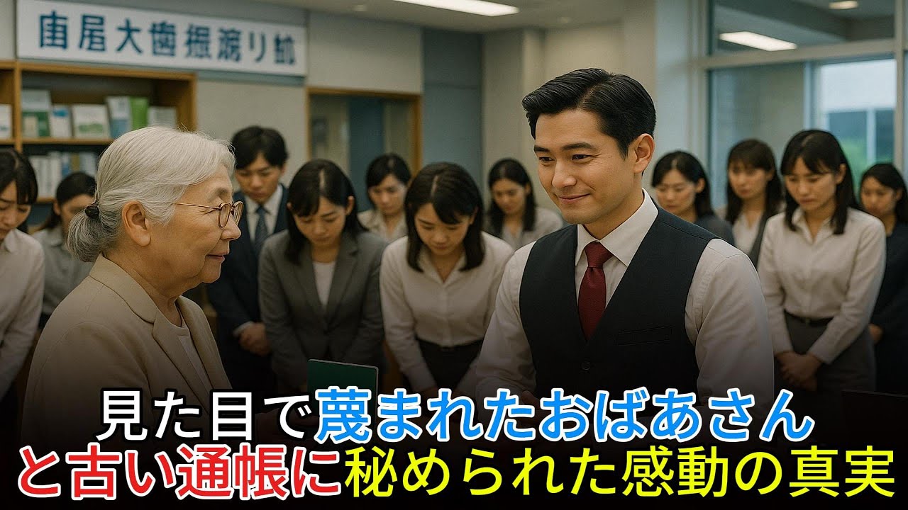 見た目で蔑まれたおばあさんと古い通帳に秘められた感動の真実