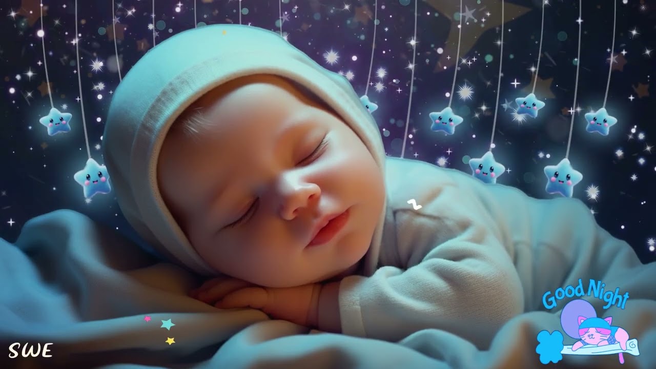 Baby Sleep Instantly 💤 3 Minutes Gentle Calm 🌙 Mozart & Brahms Lullaby