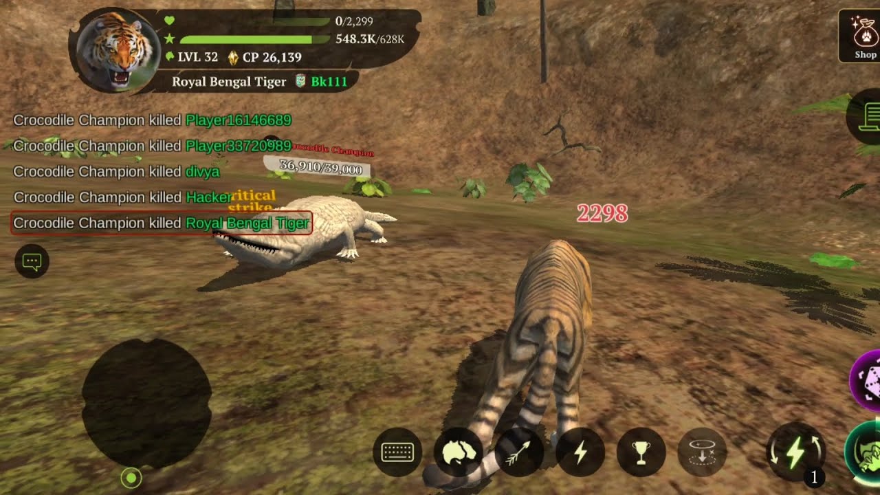 The impossible Crocodile Champion I coop 4 30-39 Forgotten Temple in the tiger 😪but not dead at end