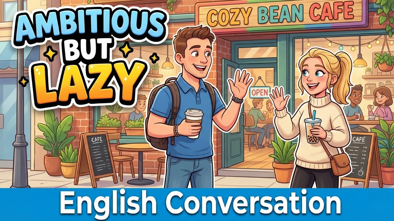English Podcast For Learning English | Ambitious but Lazy | English Conversation