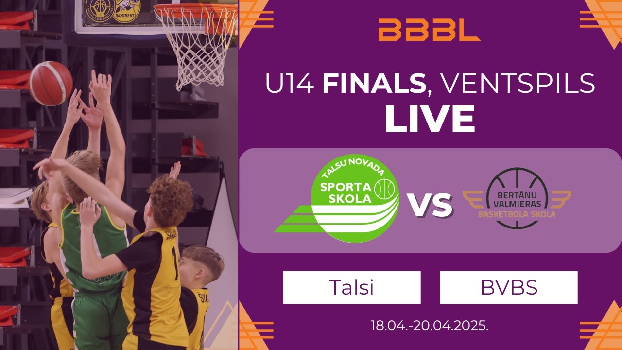 Talsi 2011 vs Bertans VBS 2011 | BBBL Boys U14 Final Stage | 9-14 places