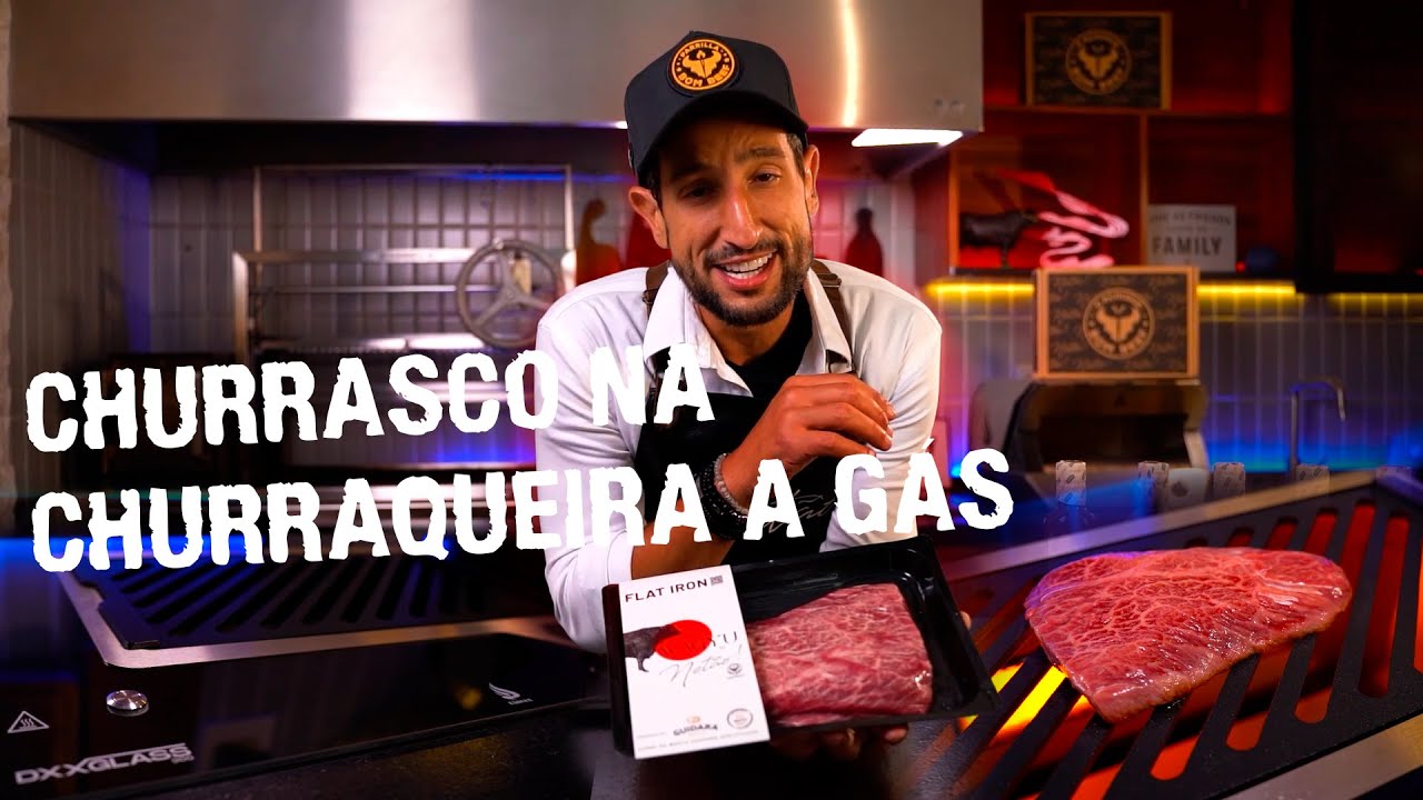 Flat Iron Wagyu na minha nova Churrasqueira a Gás | Netão Bom Beef