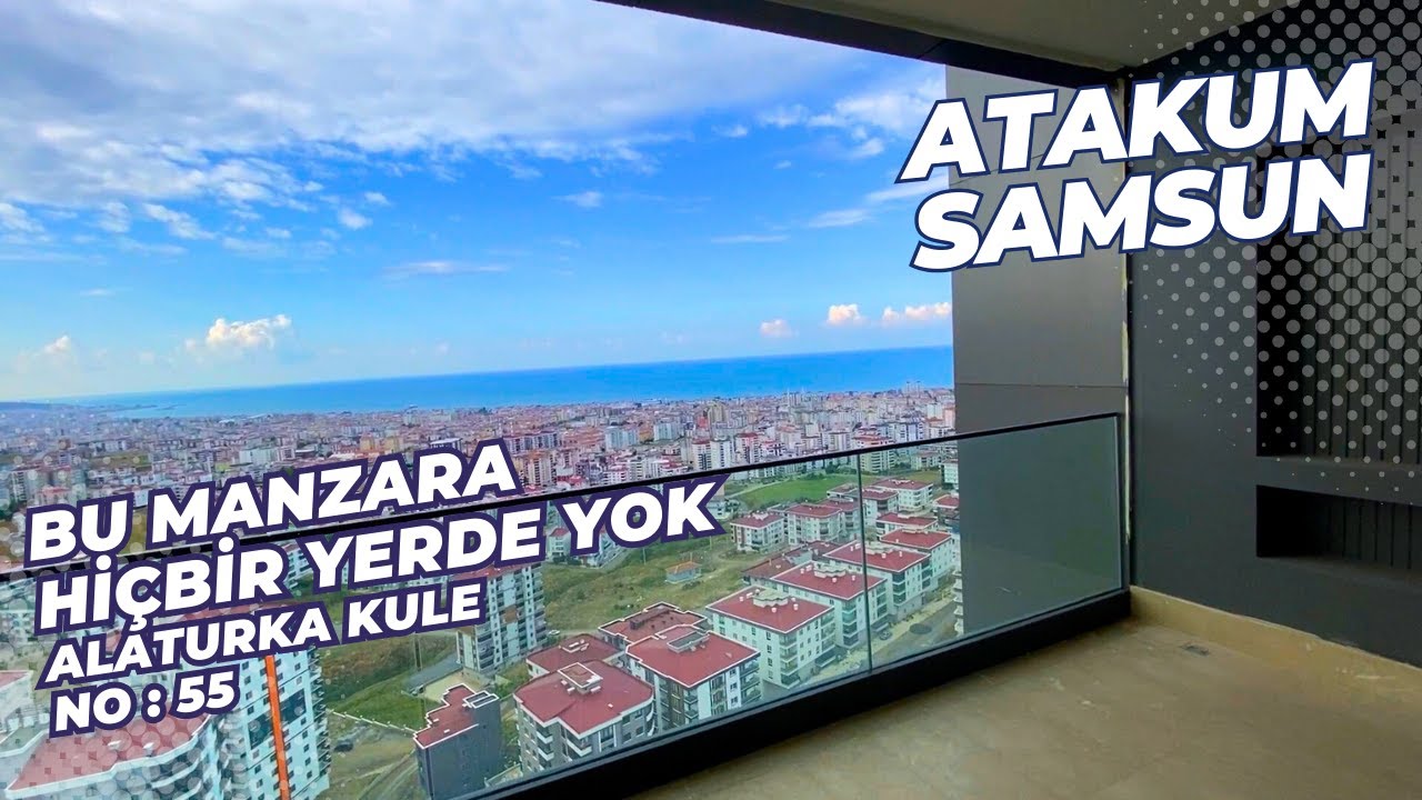 YOK BÖYLE MANZARA !!! 4+1 rüya daire ATAKUM SAMSUN