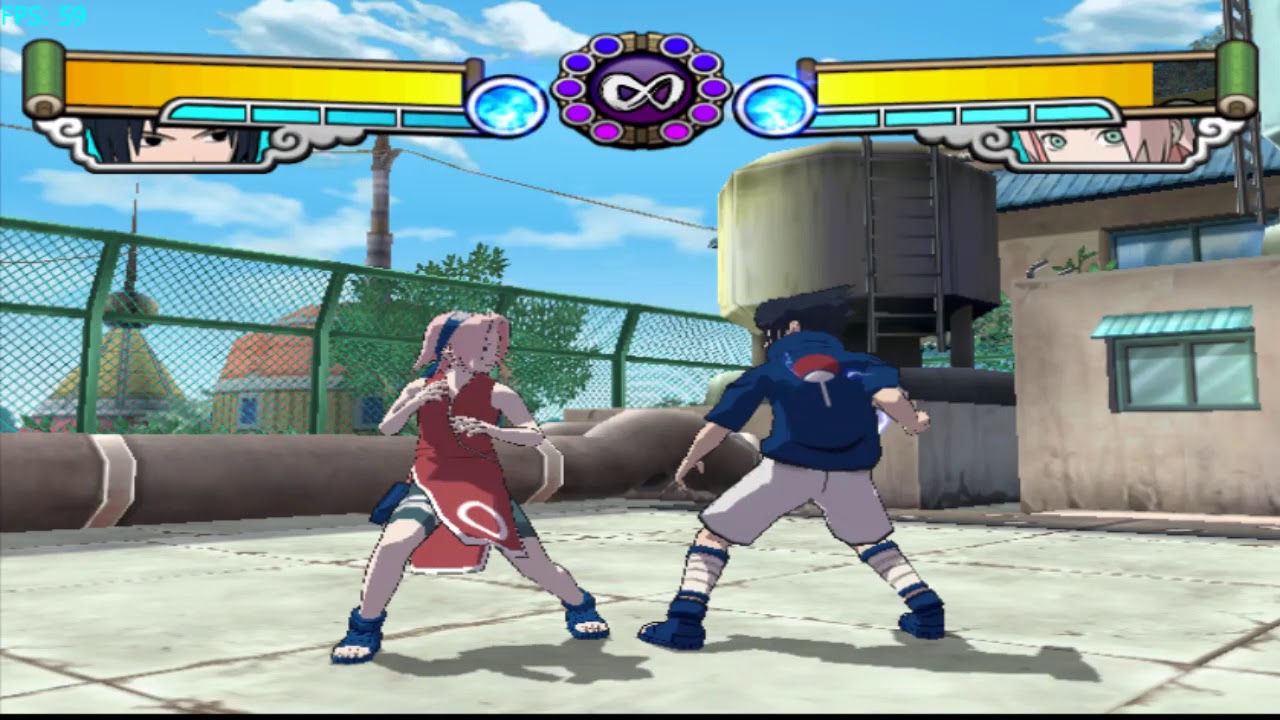 Naruto GNT4 Sasuke moveset