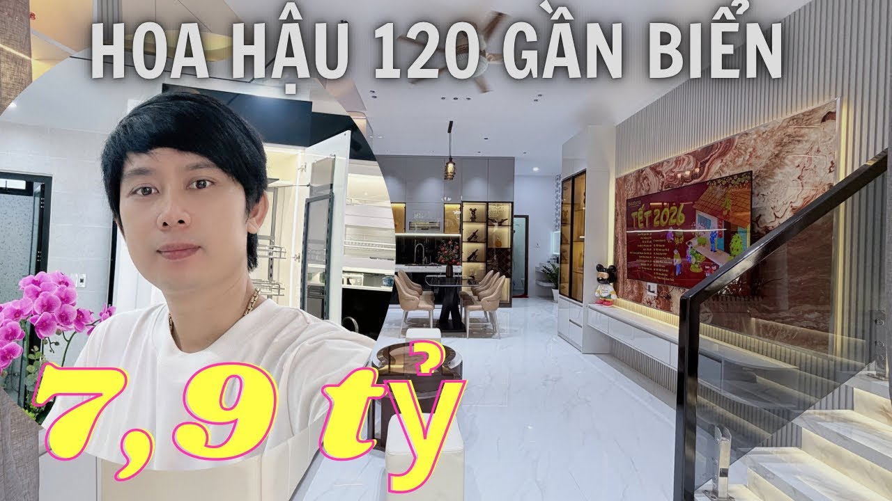 Bán Nhà Đà Nẵng (699) Hoa Hậu 120, cách Biển 400m, gần trường học, Đẹp & Rẻ