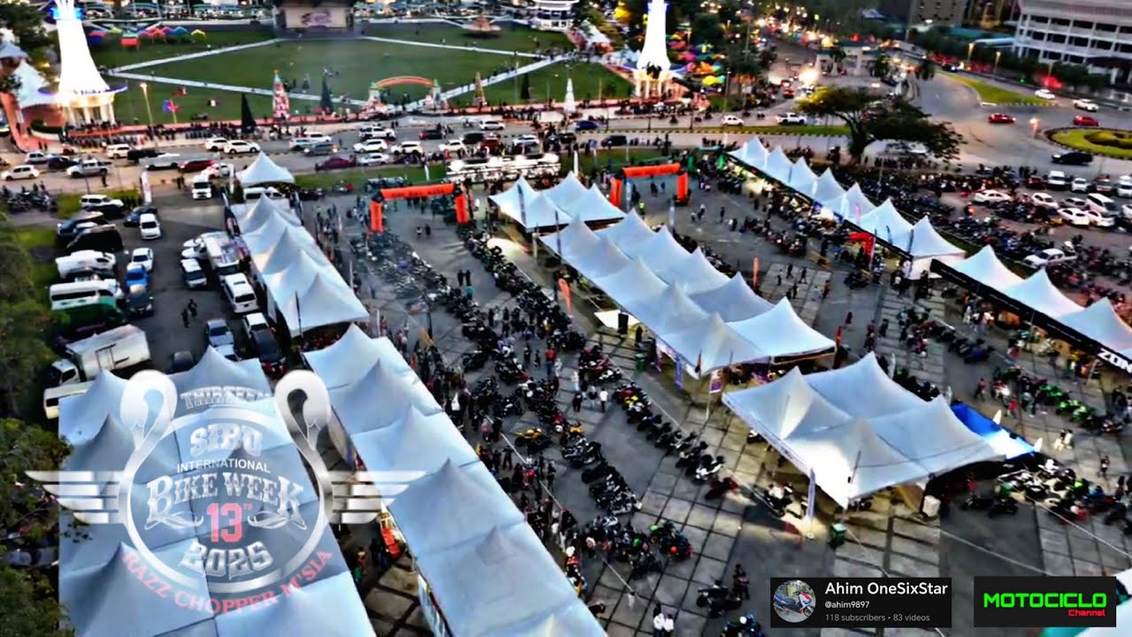 Sibu bike week 2025 ( Drone view by Ahim OneSixStar )