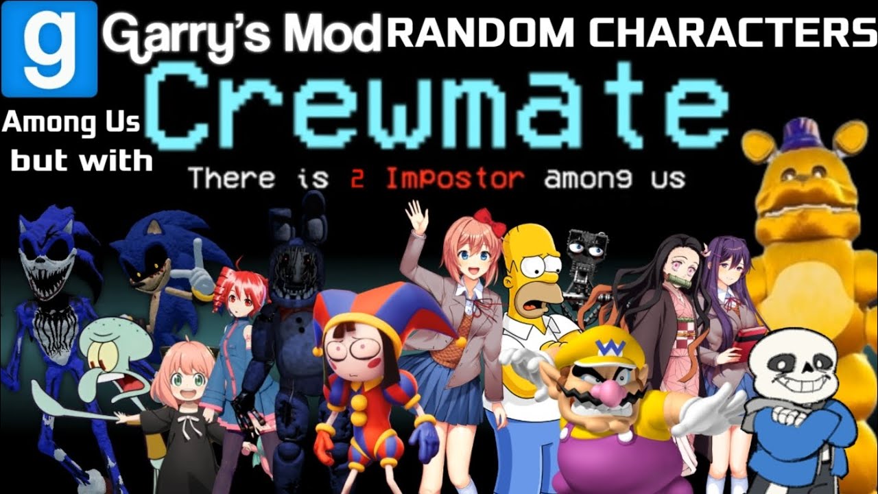 GMod Among Us But With Random Characters
