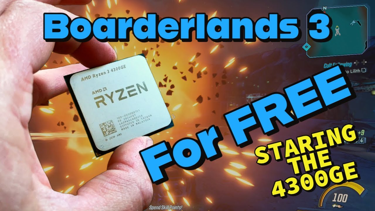 Borderlands 3 for Free! - A budget gamer review with the Ryzen 4300GE