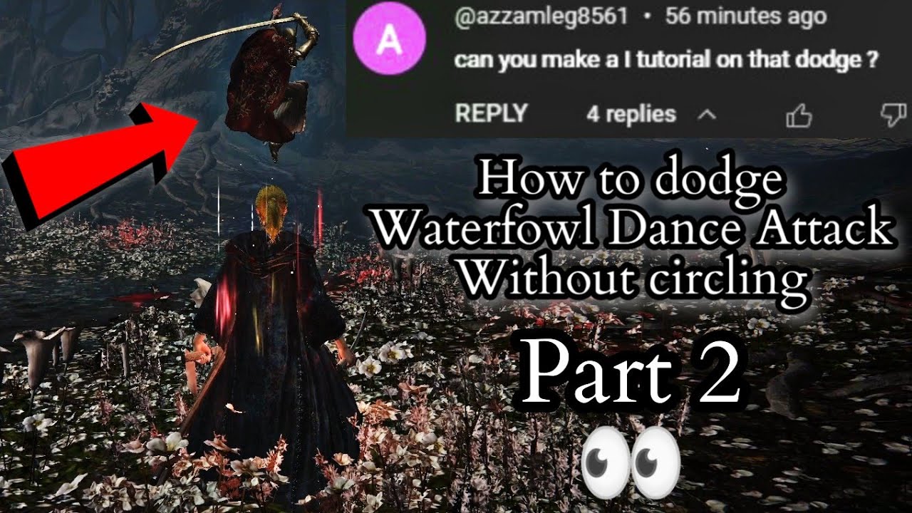 How to dodge Waterfowl Dance Attack of Malenia NO CIRCLING around Patch 1.10