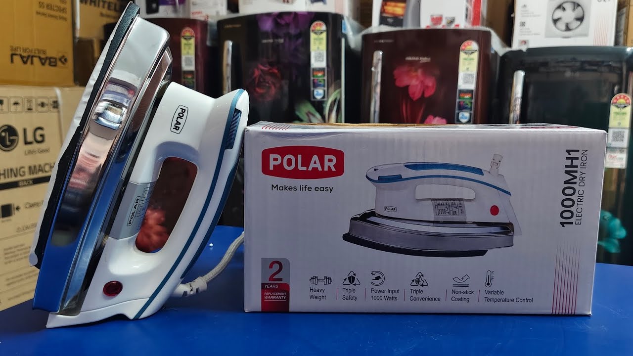 “Polar 1000 W Dry Iron (Model 1000MH1)