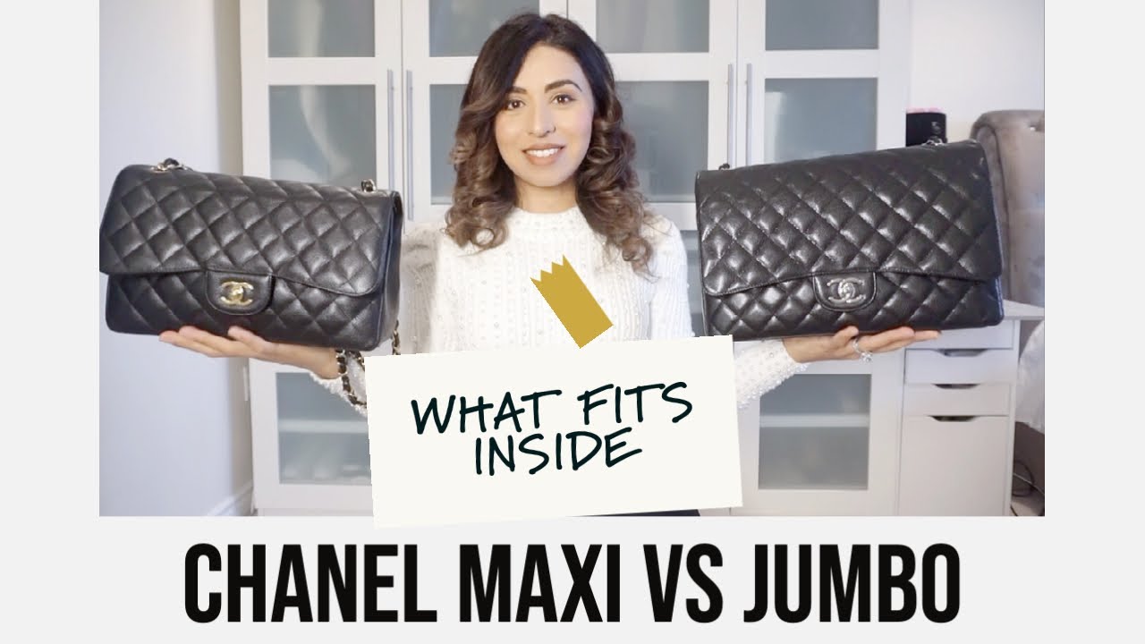 Сумки Chanel Classic Double Flap Maxi и Jumbo — Что в моей сумке — Сравнение размеров