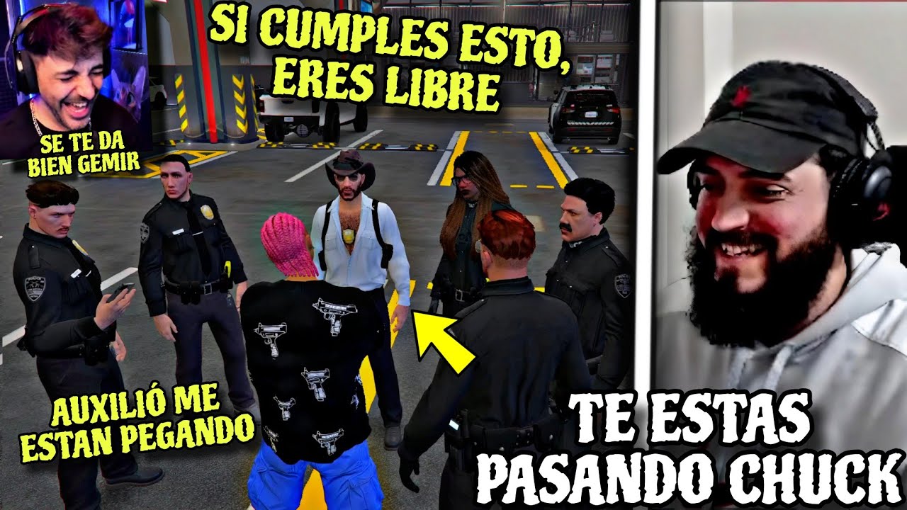 LA REACCIÓN DE WEI (SINCHYBOYS) AL SER ARRESTADO POR CHUCK (NEXXUZ) EN FRENTE DE TODA SU BANDA 😱😂