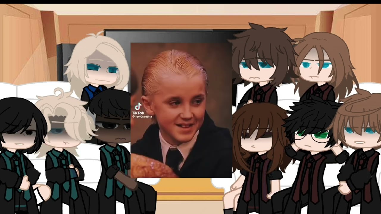 Harry potter react to Draco Malfoy/By:Michikook/not original.