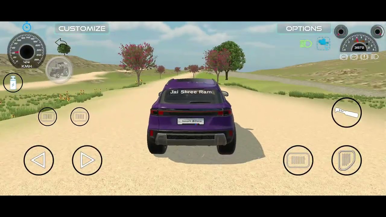Purple creta with Monster alloy. # Indian vehicle Simulator 3D.