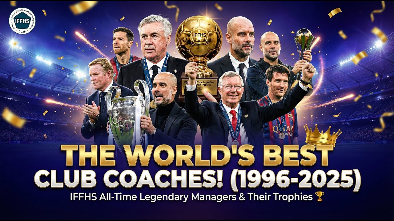 IFFHS World&rsquo;s Best Club Coach 🏆 | From Ferguson to Guardiola (1996&ndash;2025)