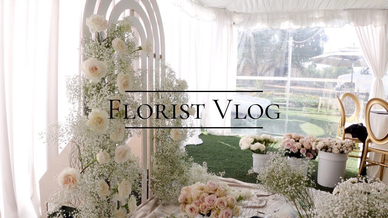 Florist Vlog | Event Prep, flowering, and floral installation | San Diego Florist