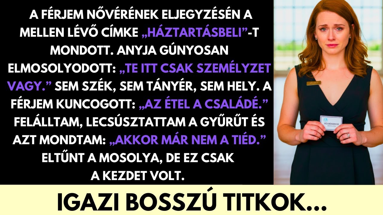 A Sógornőm Luxus Eljegyzésén Szobalánynak Neveztek — De Erősebben Távoztam