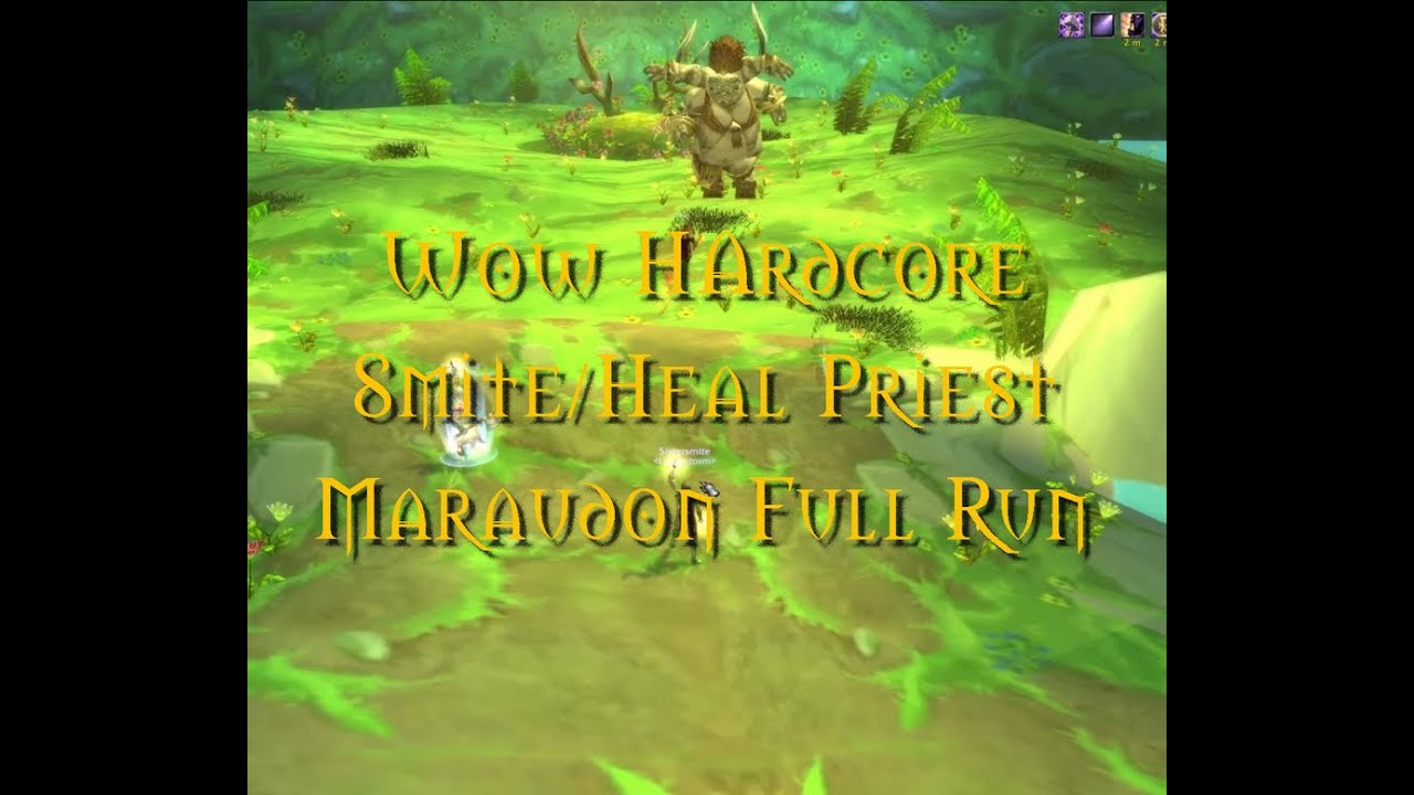 Wow Hardcore - Smite/Heal Priest (self found) - Radio Maraudon (full run - no edit/commentary) 📻🎶