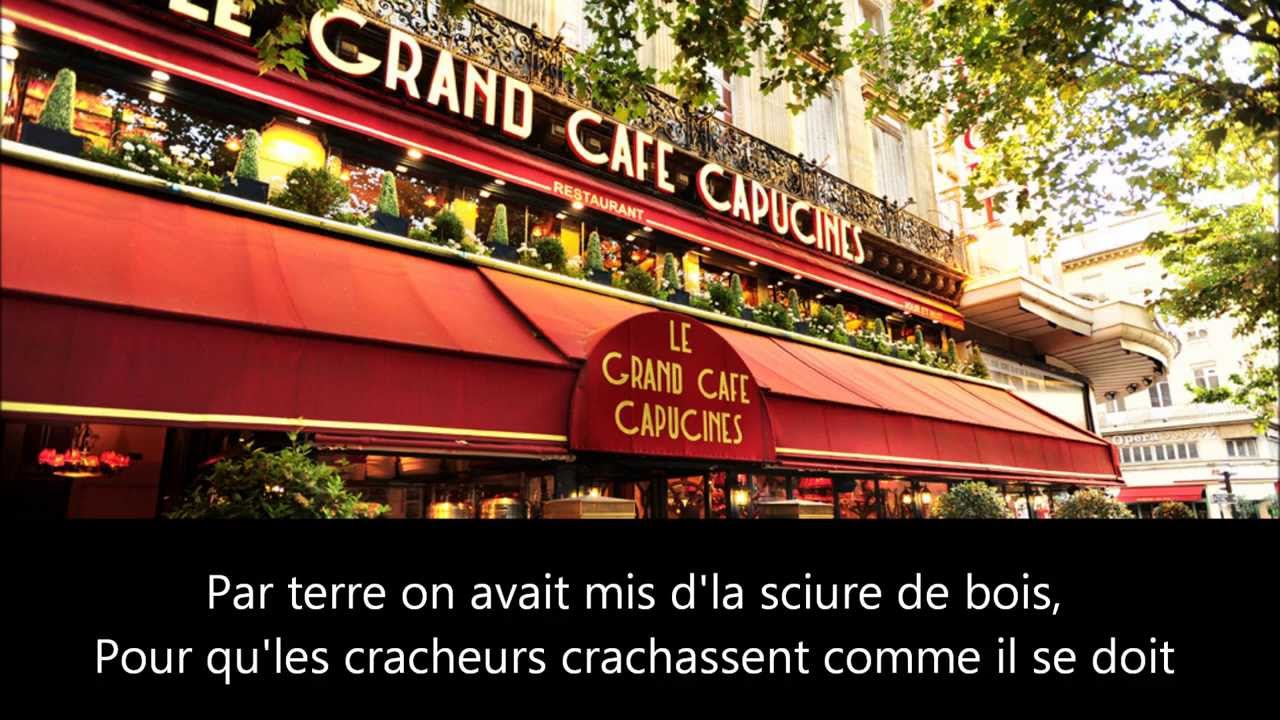 Charles Trenet Le Grand Caf&eacute; - PAROLES