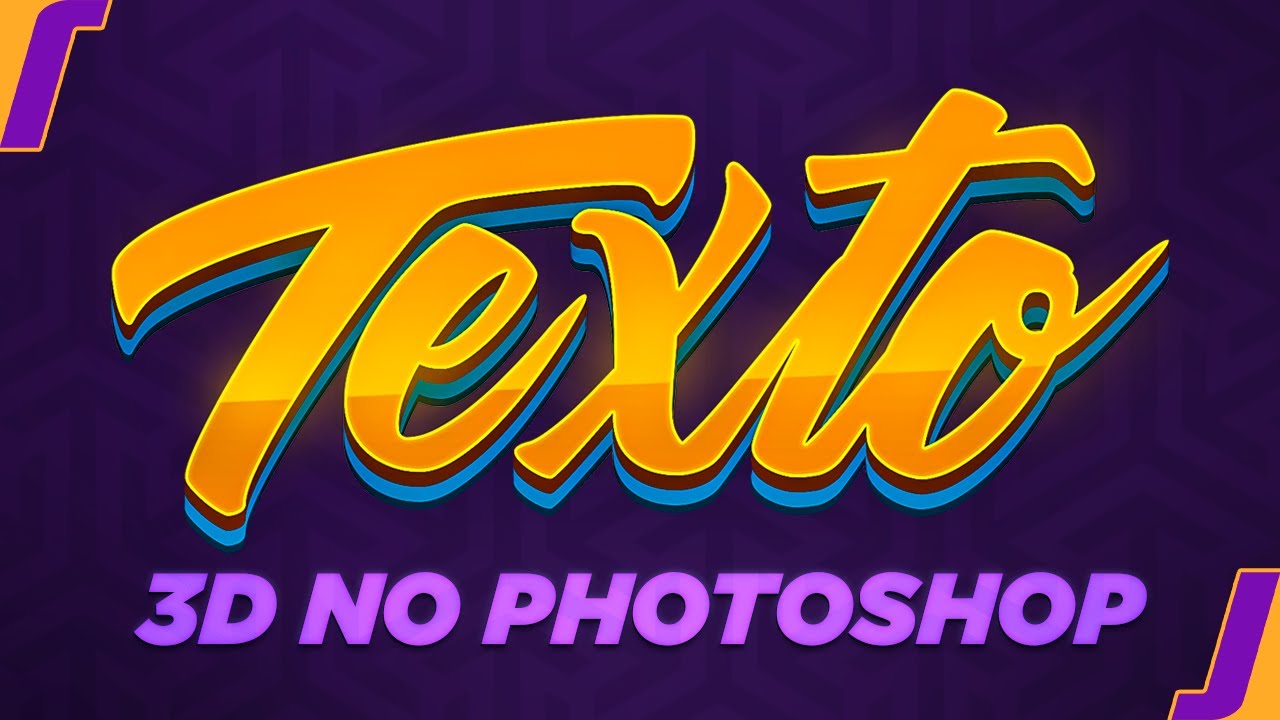 COMO FAZER ESSE TEXTO 3D no PHOTOSHOP : Jhon
