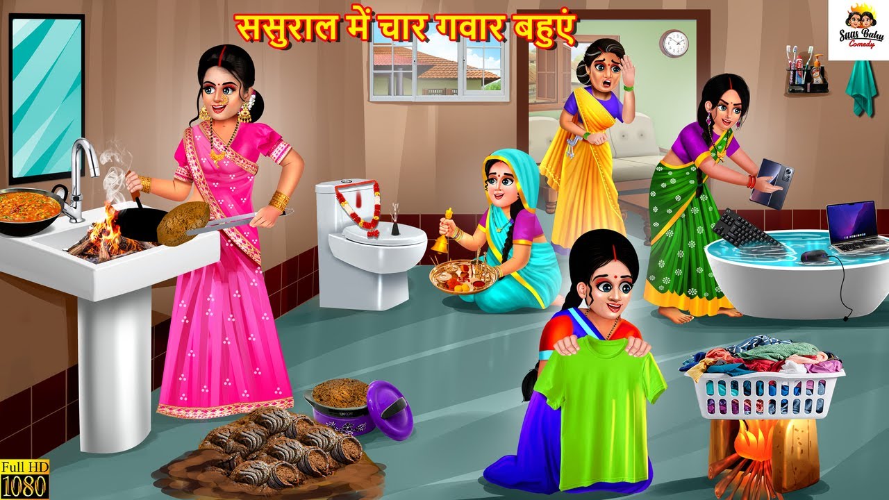 ससुराल में चार गवार बहुएं | Saas Bahu | Hindi Kahani | Moral Stories | Bedtime Stories | Hindi Story