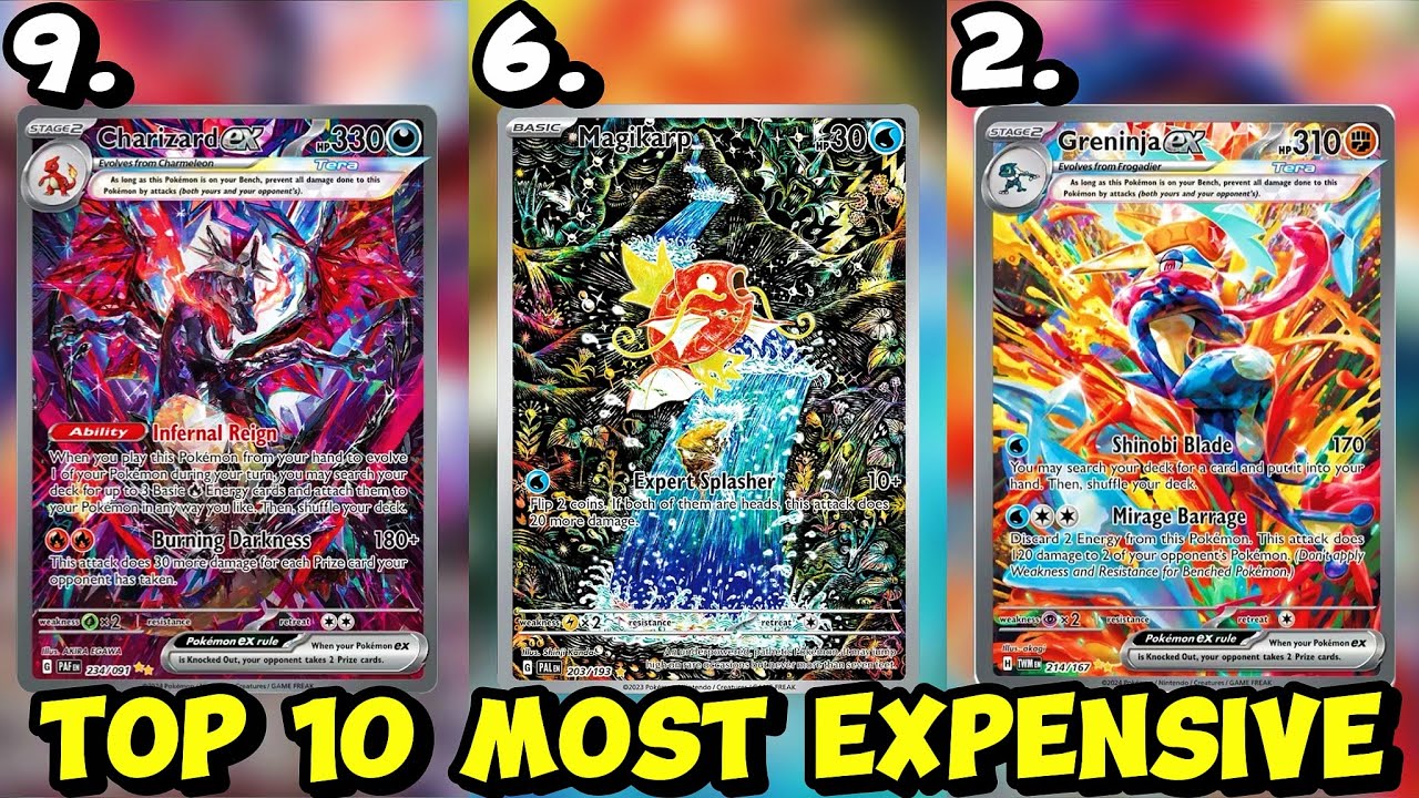 Top 10 Most Expensive Pokémon Cards In Scarlet & Violet