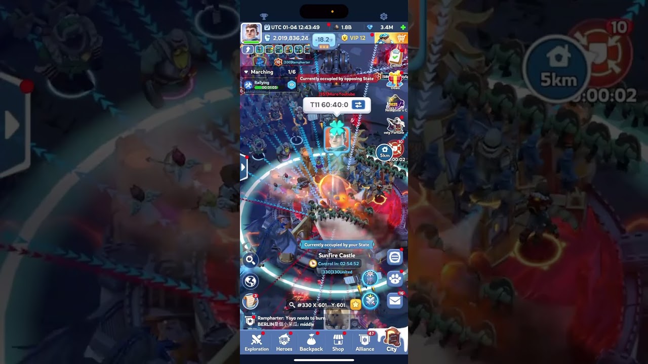 SVS 330 vs 351 Whiteout Survival  #rampager #gaming