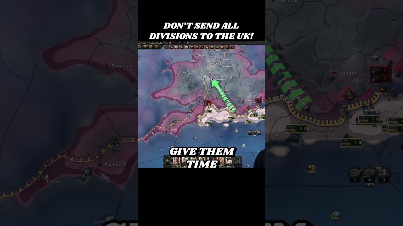 ❌ Why MORE Divisions = Losing in the UK! | HOI4 Shorts