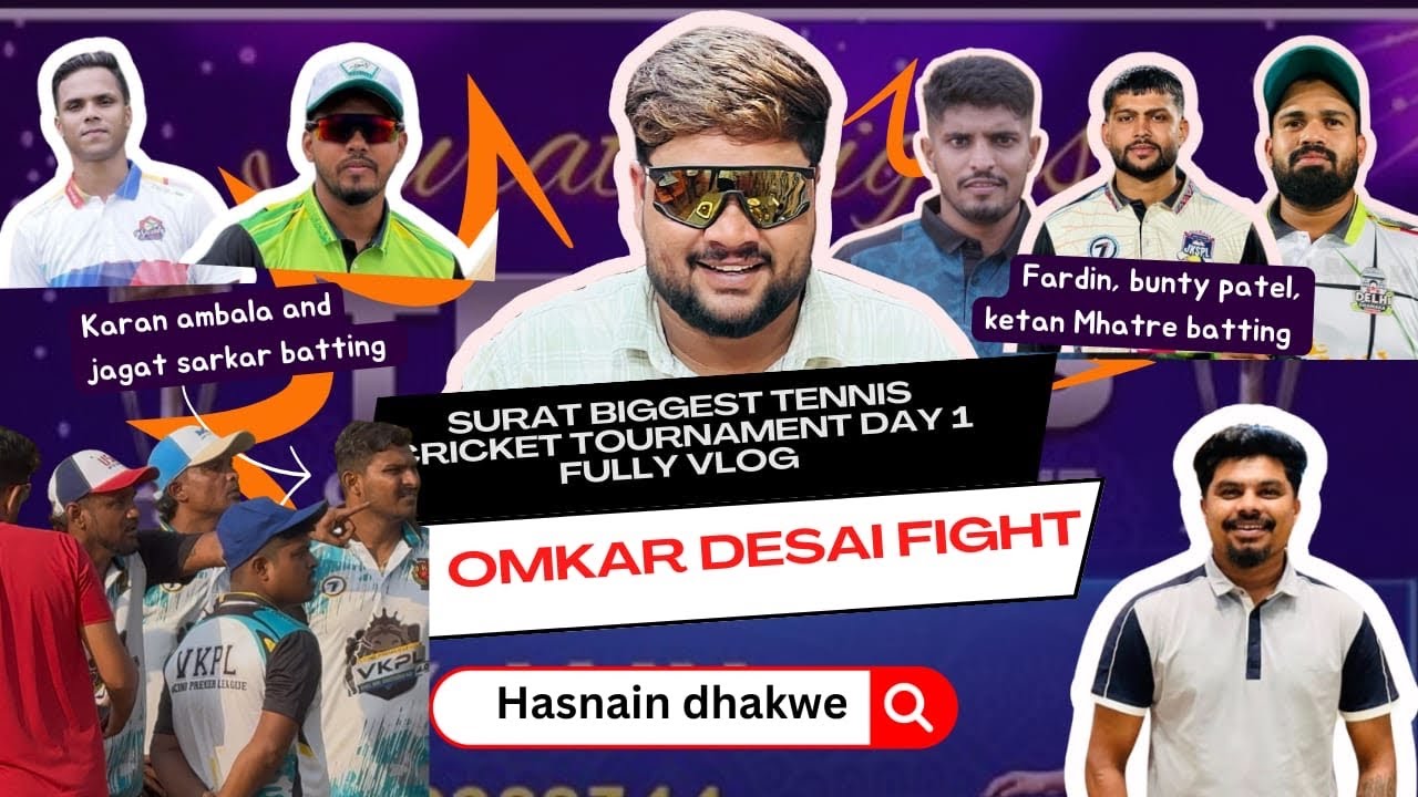 Surat biggest tennis cricket🏆All stars player🤩Ketan mhatre😆Krishna sir😮Karan ambala❤️jagat sarkar🫡