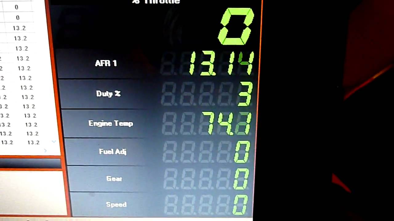 Поведение переключателя автонастройки Powercommander V