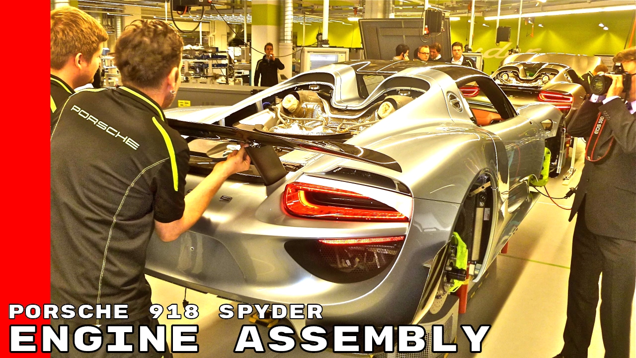Porsche 918 Spyder Engine Assembly Factory