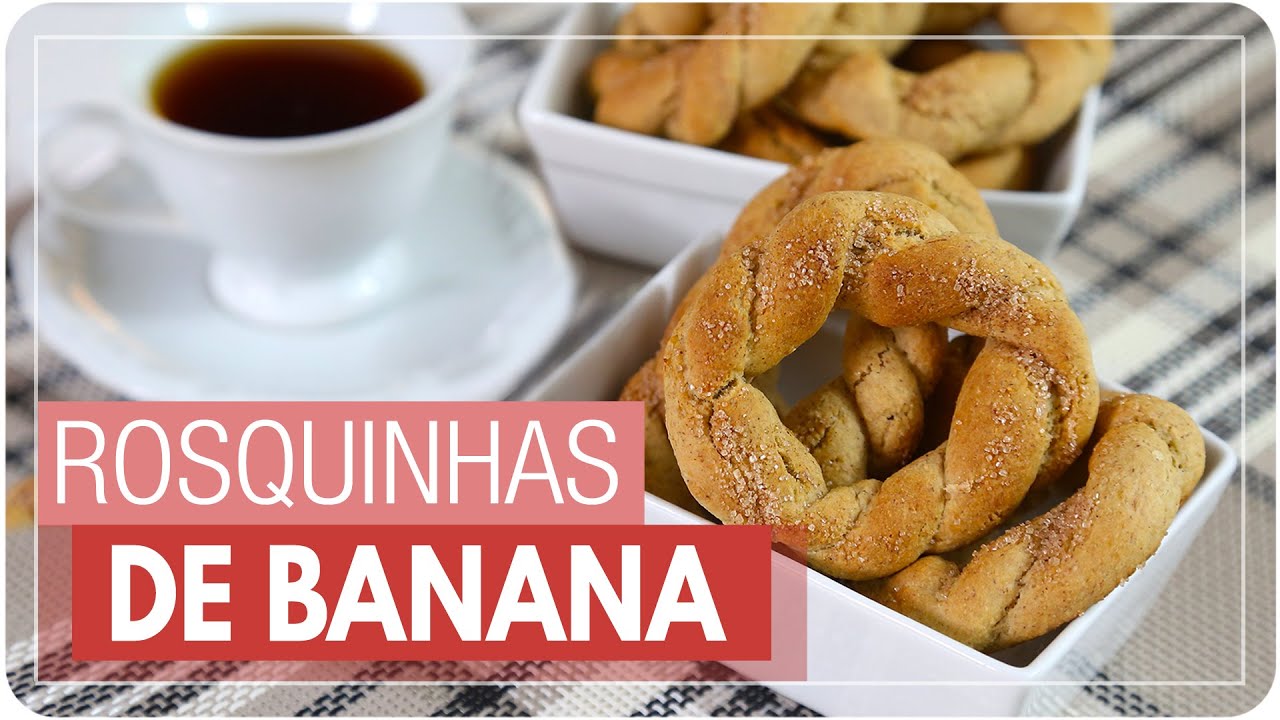 ROSQUINHAS DE BANANA, AVEIA E MEL uma delícia  | Mamãe Vida Saudável #339