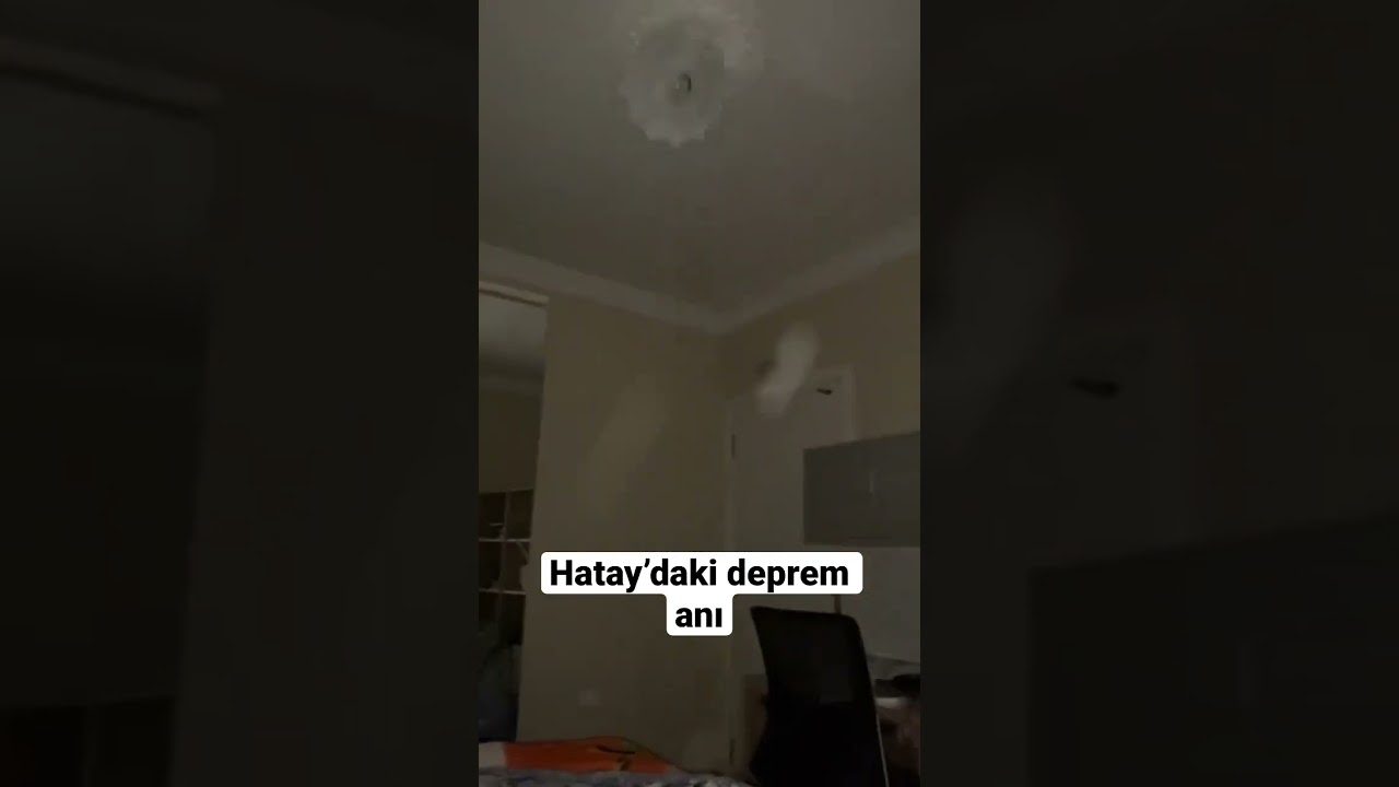 Hatay&rsquo;da ki deprem anı kameralara b&ouml;yle yansıdı #shorts