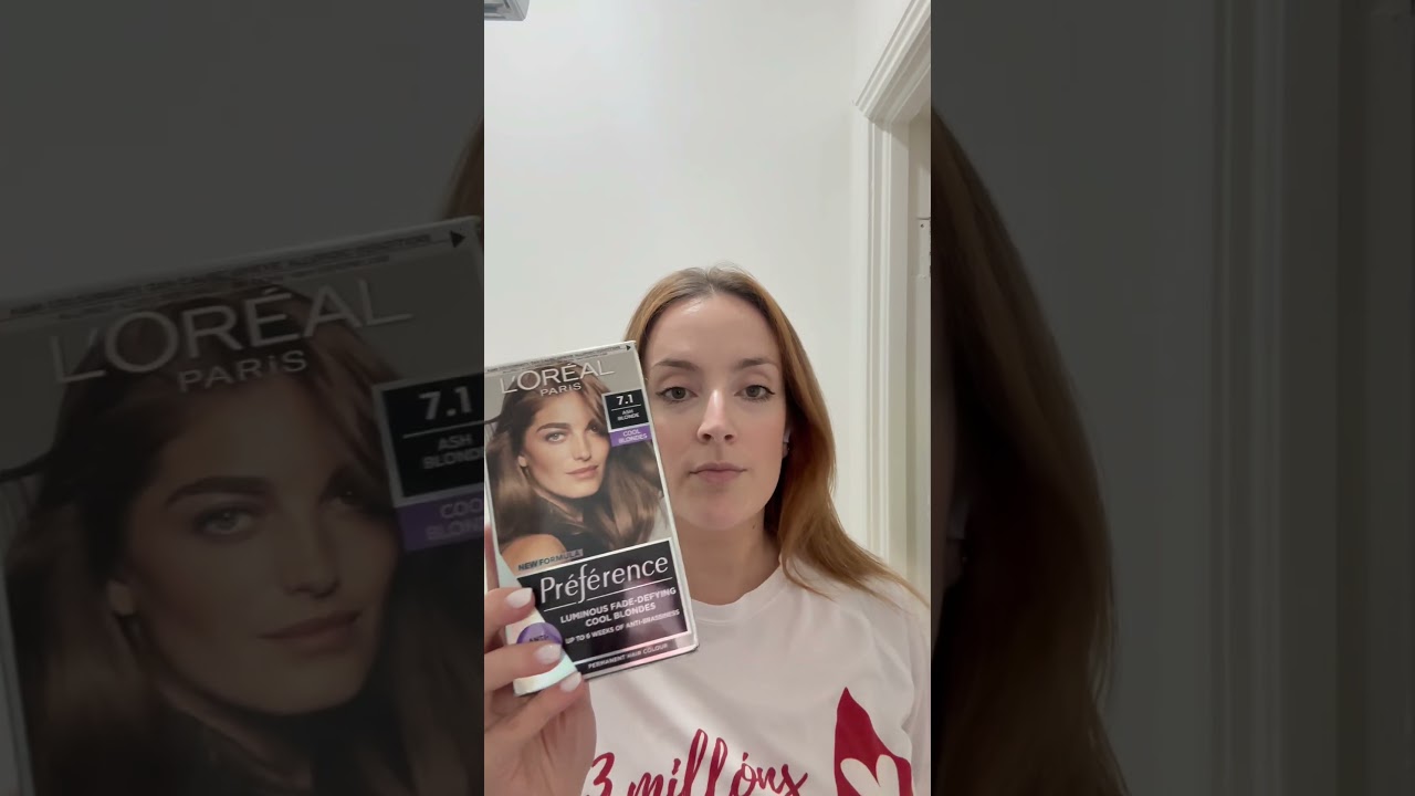 #ashblonde #loreal #haircare #hairdye 7.1 cool blonde